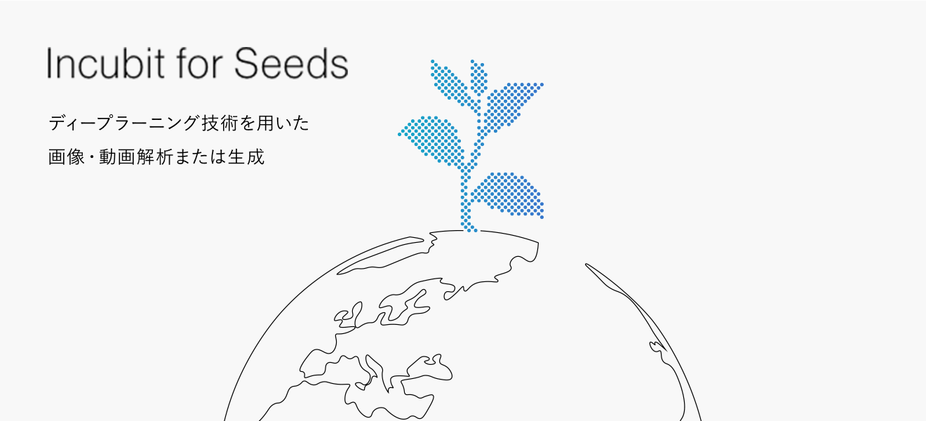 Incubit for Seeds ディープラーニング技術を用いた画像・動画解析または生成